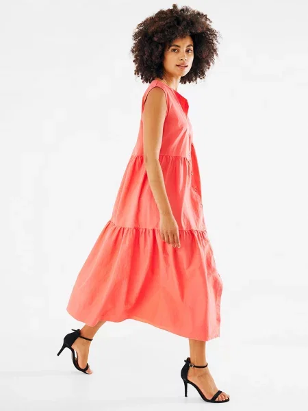 Сукня максі MEXX бавовна/еластан червоний