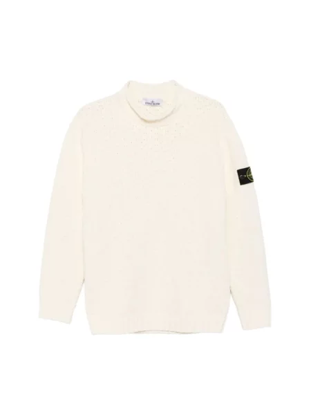 Sweter Stone Island z kamieniami beżowy
