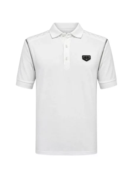 Tricou polo Philipp Plein alb