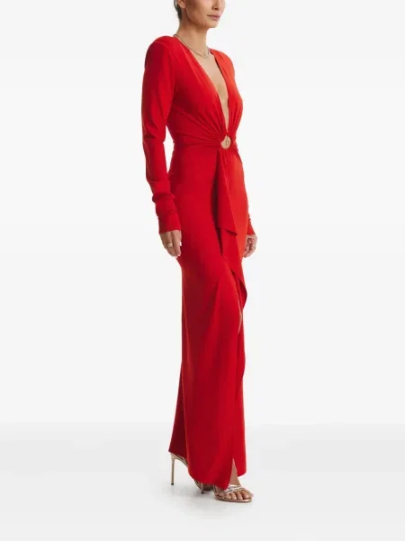 Rochie maxi Cuanna de costum roșu