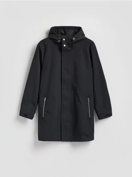 Reserved Geacă parka cu glugă negru