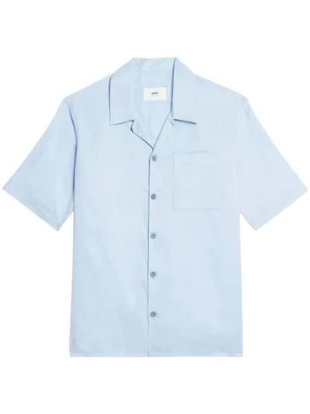 Scurt cămașă cu mânecă scurtă Ami Paris cu mâneci scurte cu buzunar frontal
