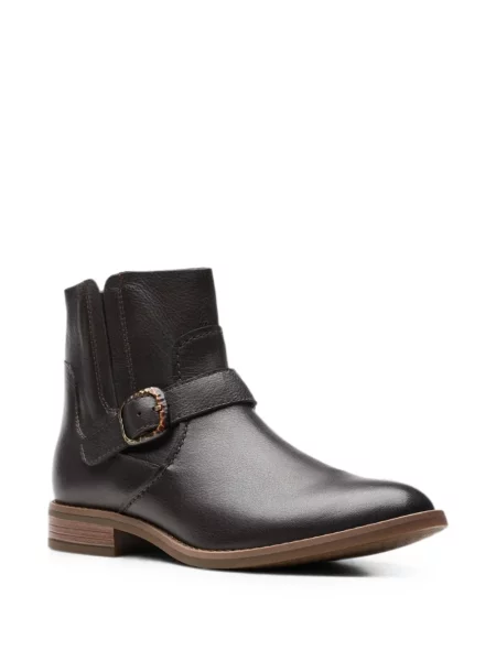 Čizmice Clarks Originals sa kopčom smeđa