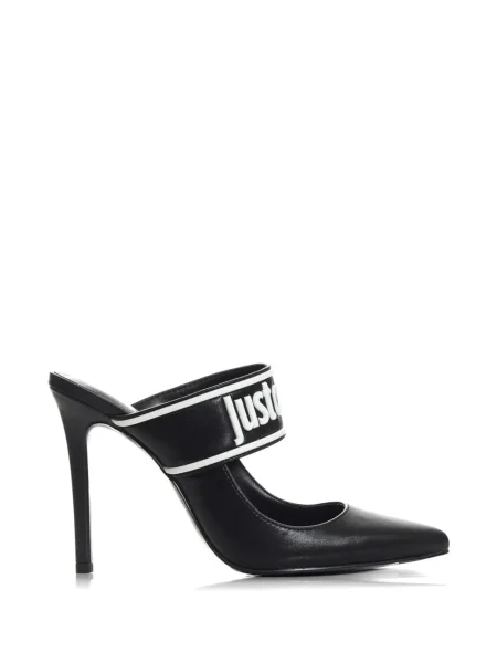 Papuci tip mules Just Cavalli negru