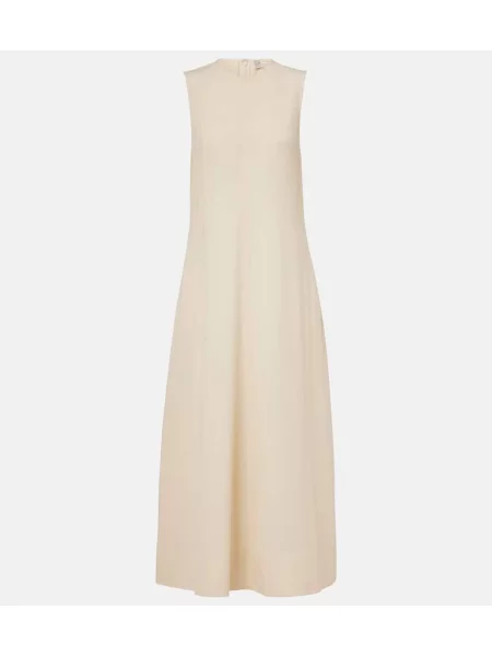 Maksi sukienka maxi Toteme w paski garniturowa biała