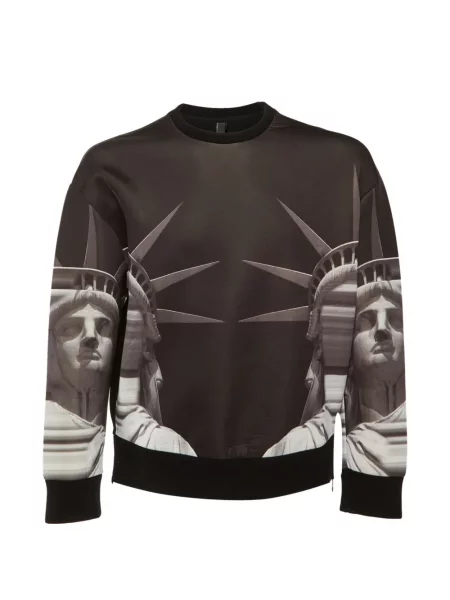 Hanorac Neil Barrett cu imagine negru