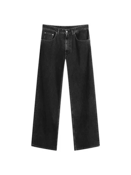 Szerokie jeansy Mm6 Maison Margiela czarne