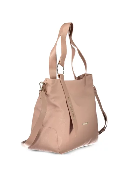 Τσάντα shopper Mario Valentino με αυτόγραφο ροζ