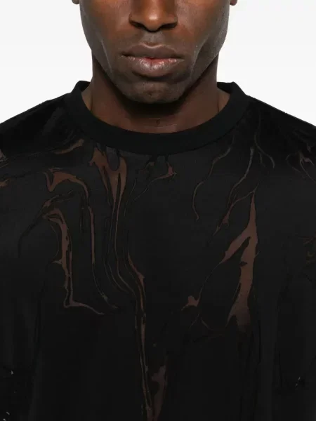 Tricou Lgn Louis Gabriel Nouchi cu imagine scurt negru