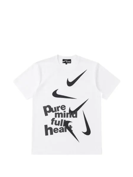 Tricou Black Comme Des Garçons cu imagine alb
