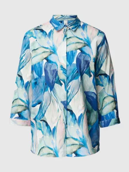 Bluzka z dodatkiem bawełny model ‘Clay’ Toni niebieska