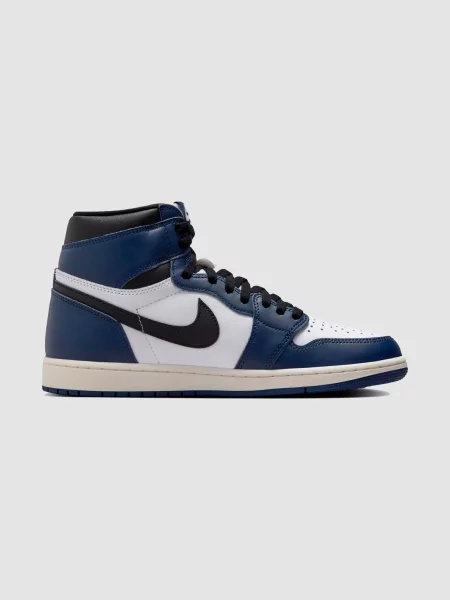 Кросівки повсякденні Jordan Air 1 Retro High Og білий/синій штучна шкіра/текстиль білі