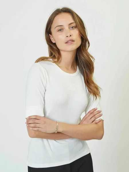 Co'couture Tricou Granny' alb