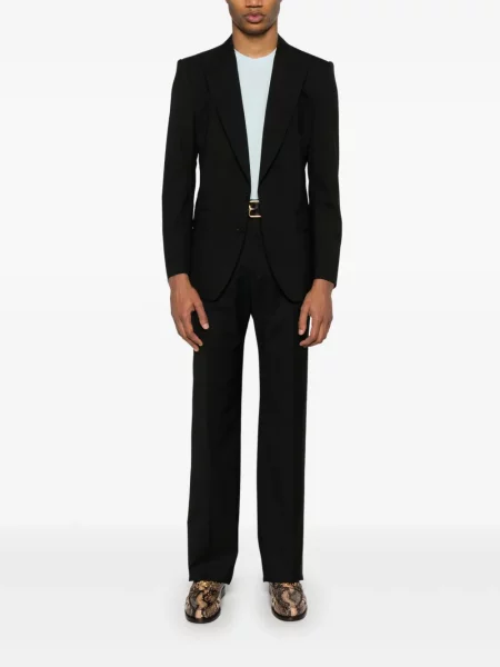 Tricou Tom Ford din jerseu albastru