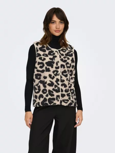 ONLY Vestă ONLBABY grej / negru