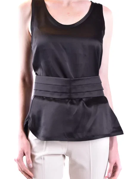 Svilena majica Maxmara črna