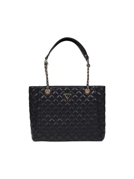 Duża torebka na łańcuszku Guess czarna