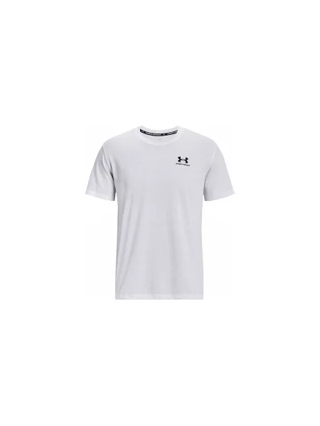 T-shirt Under Armour Heatgear Fitted SS Tee White/ Black S biała