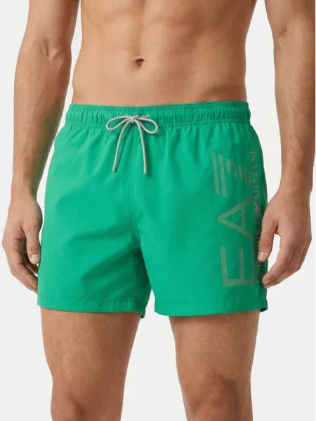 Emporio Armani Pantaloni scurți pentru înot verde