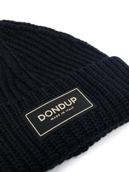 Czapka Dondup z logo niebieska