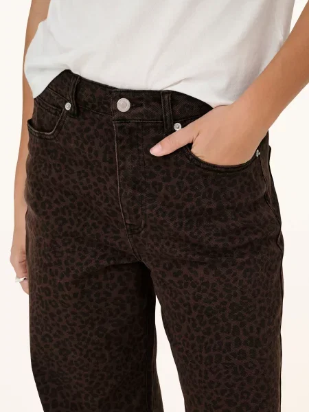 Only Jeansy Wide Leg braun czarne
