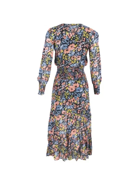 Rochie maxi Rixo cu model floral cu imagine de costum negru