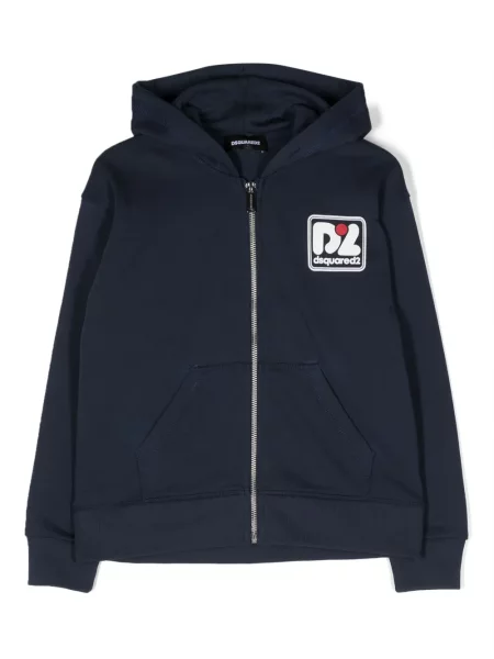 Bluza z kapturem dziecięca Dsquared2 niebieska