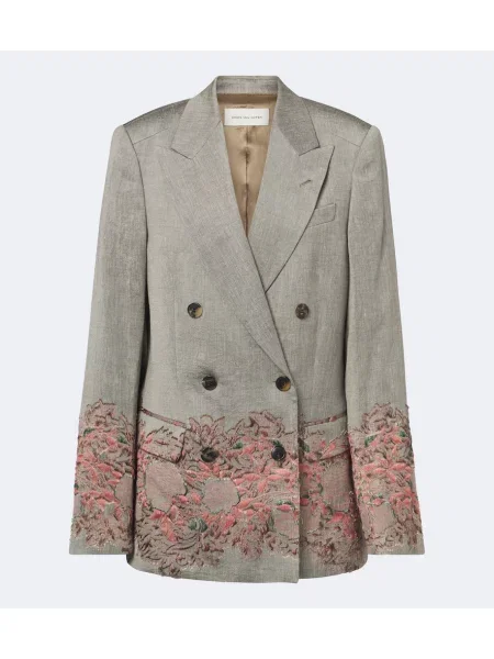 Sacou Dries Van Noten de in gri