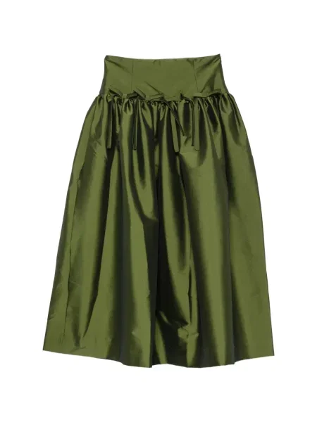 Fustă midi Bernadette cu funde verde