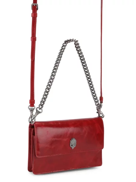 Kurt Geiger London crossbody kabelka dámska kožená Sloane červená