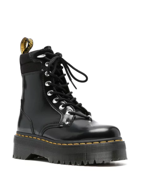Iš natūralios odos auliniai batai Dr. Martens juoda