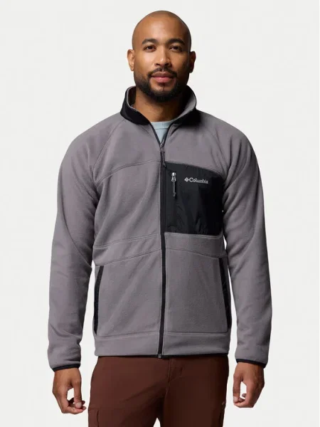 Geacă Columbia din fleece gri