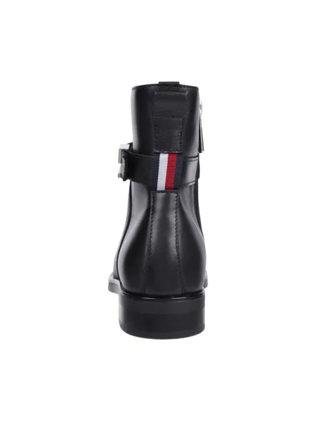 Buty do kostki Tommy Hilfiger skórzane czarne
