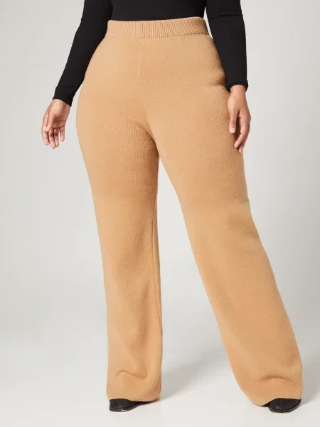 A LOT LESS Pantaloni Charlie maro cămilă