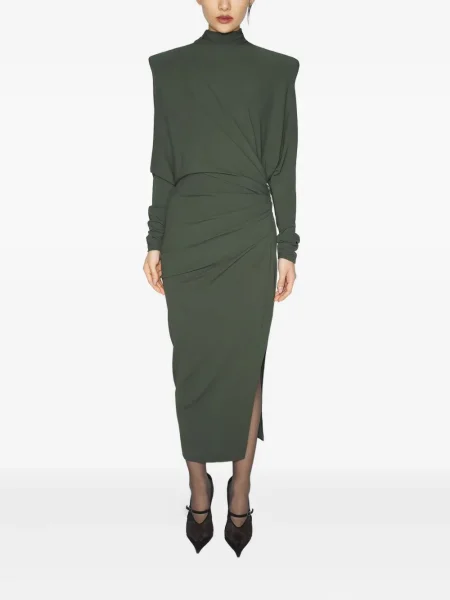 Rochie midi Mugler verde