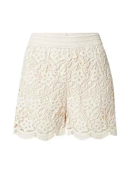 ONLY Pantaloni ONLPERI lână alb