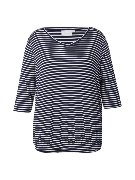 ONLY Carmakoma Majica CARLINA tamno plava bijela