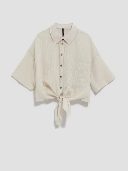 Koszula w paski Marisse biała