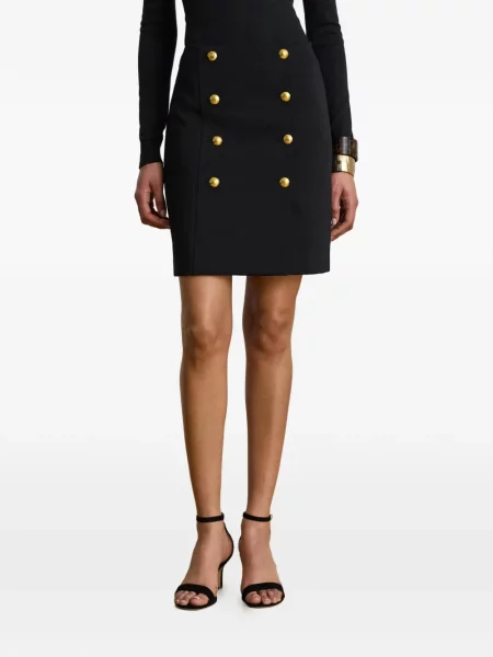Dvouřadá mini sukně Lauren Ralph Lauren černá