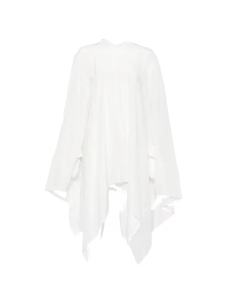 Bluză Lanvin asimetrică alb