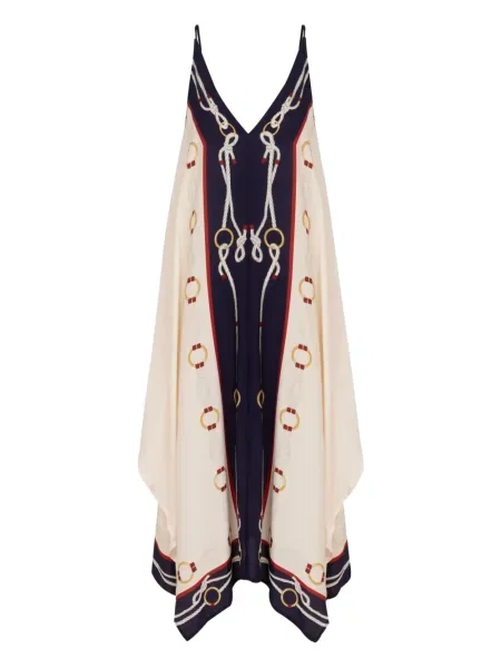 Sukienka midi Lenny Niemeyer z nadrukiem biała