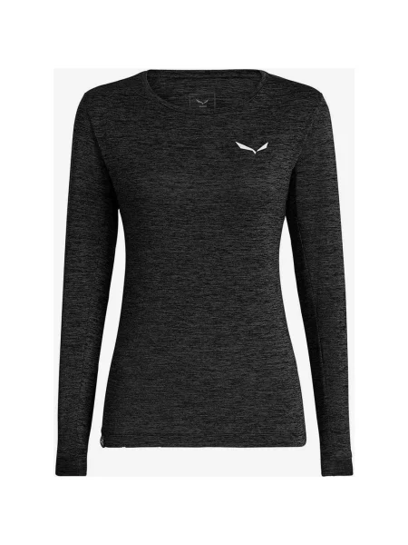 Salewa Puez Melange Dry T-shirt z długim rękawem w kolorze ciemnoszarym 34 szara