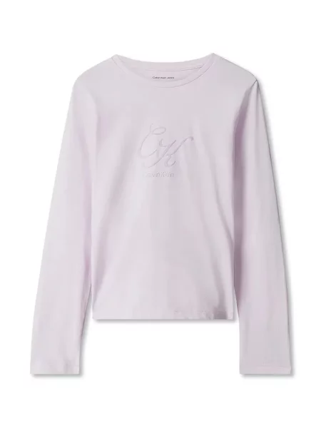 Calvin Klein Jeans majica dugih rukava za djecu od pamuka ljubičasta
