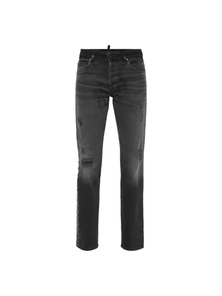 Proste jeansy Philipp Plein czarne