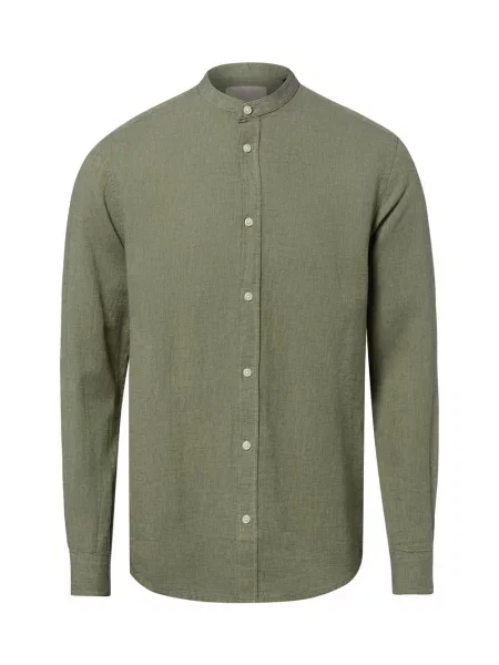 Only&Sons koszula codzienna z lnu Mężczyźni Slim Fit len S zielony