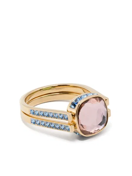 Inel Swarovski auriu