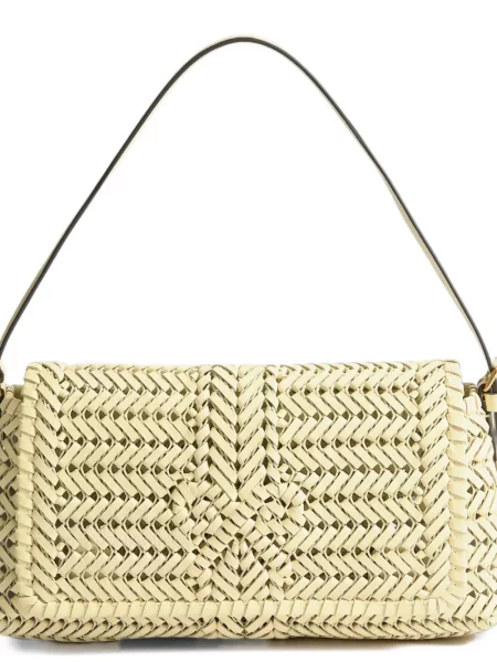 Bőr kézitáska Anya Hindmarch sárga