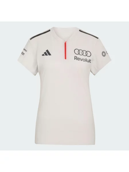 KOSZULKA POLO Z KRÓTKIM RĘKAWEM AUDI REVOLUT F1 TEAM ENGINEERS & MARKETING biała