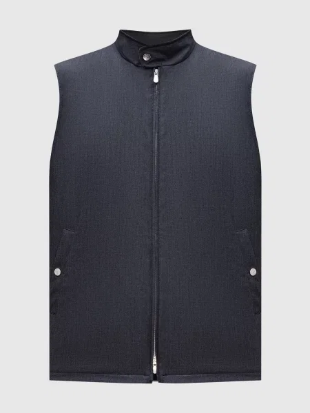 Жилет з вовни Brunello Cucinelli сірий
