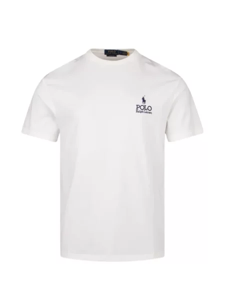 Koszulka polo Polo Ralph Lauren z okrągłym dekoltem z autografem z kapturem zielona